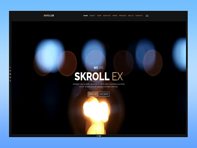 Skrollex Theme Dark Mode css3 front end development html javascript ui web design