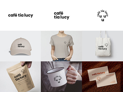 Café Tía Lucy branding design graphic design logo typography vector