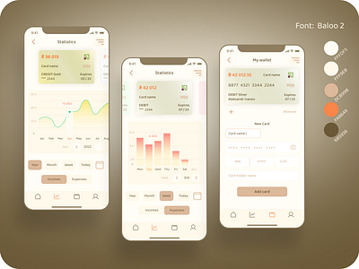 IOS Fintech App design application fintech graphic design ios statistics ui