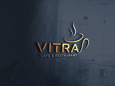VITRA 3d animation branding design flat graphic design illustration illustrator logo logodesign logodesigner logotipe minimalist modernlogo restaurantlogo vector vitra