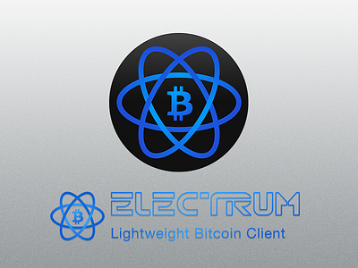 Electrum, Lightweight Bitcoin Client (Wallet) atom bitcoin blue electrum icon