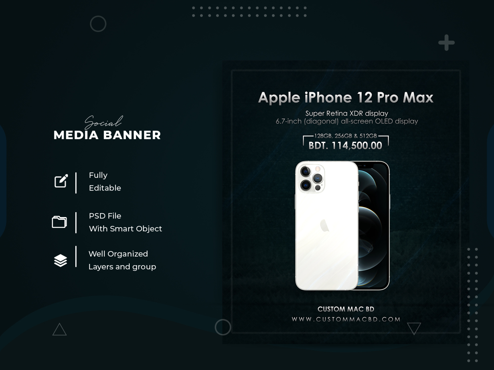 Apple Iphone 12 Pro Max Mobile Phone Ads By Saiyem Arfat On Dribbble