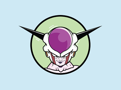 Freezer character dbz design dragon ball freeza freezer frieza horns icon illustration villain フリーザ