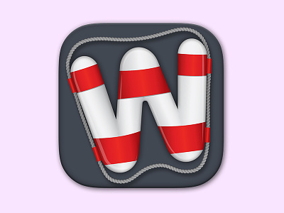 Wiki! ai design emoji icon illustration lifesaver looking ps w wiki