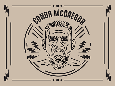 Mcgregor! badge beast boxing branding conor emblem fight icon macgregor mark mma thunder