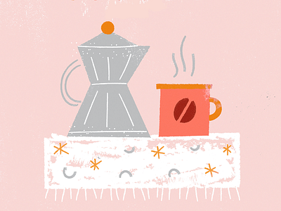 But first coffee berlin coffee cute illustrator morning vector