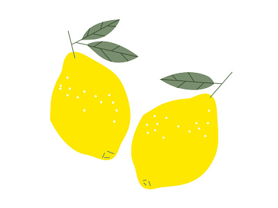 Some bright lemons berlin graphic design illustration illustrator minimalart minimalism vector