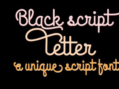 black scrpt font
