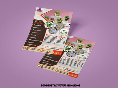 Business flyer and handbill design graphic design typography