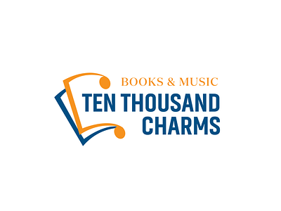 Ten Thousand Charms Book And Music Logo