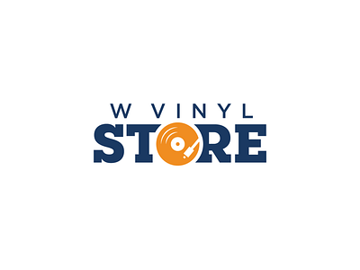 W Vinyl Store Music Records Logo
