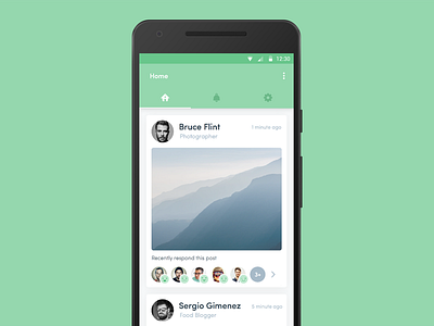 Home Feed Exploration android feed home photo social ui