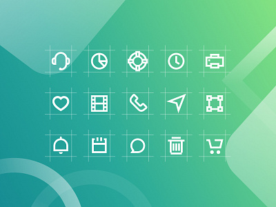 Markie 24px Grid Icon Set icon mark simple ui ux
