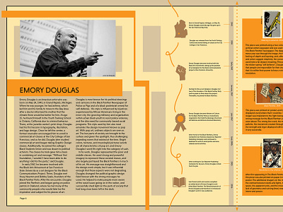 Black History Exhibit awareness booklet design emulate graphic design group project history illustration information