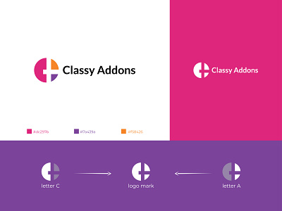 Classy Addons brand identity branding corporate identity design graphic design illustrator logo logo design minimalist logo