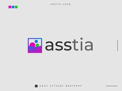 Asstia I Virtual Assistant Logo design assistant logo brand identity branding corporate identity design graphic design illustration lence logo logo logo design logo type minimalist logo tech logo virtual logo