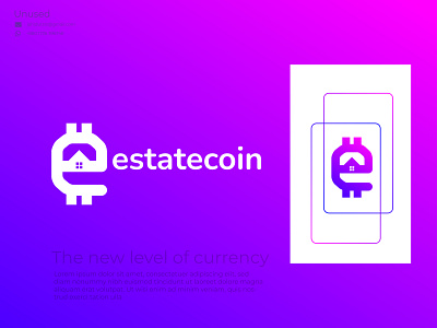 Crypto Currency Logo | estatecoin Logo Design