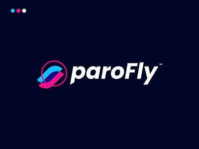 ParoFly Logo Design brand identity branding corporate identity design f logo fly logo graphic design illustration logo logo design minimalist logo paro logo parofly