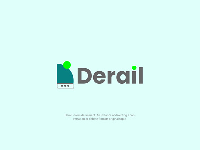 Derail | Letter D + Chat icon