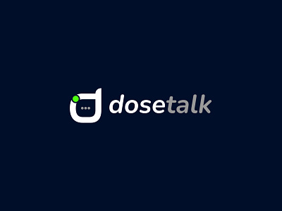 Dose Talk Iconic Logo | Chatting app/website logo design active logo app logo brand identity branding chatting logo conversation logo corporate identity custom logo d chat logo d logo dating app logo design graphic design iconic logo illustration letter d logo logo logo design minimalist logo website logo