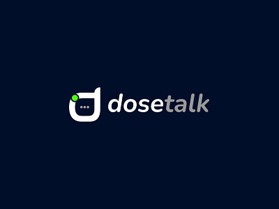 Dose Talk Iconic Logo | Chatting app/website logo design
