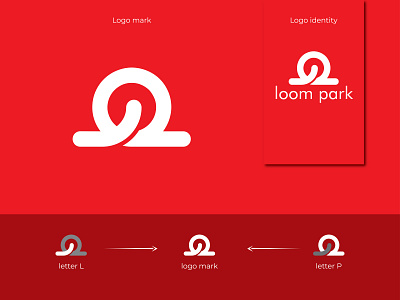 loom park clothing brand logo design