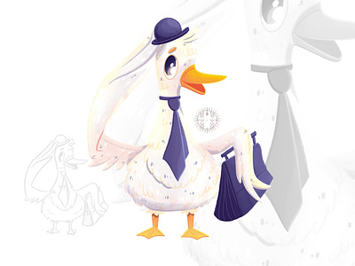 Mr Duck 🦆 art character design children illustration design illustration illustrator kid art kids game procreate raster illustration