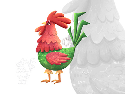 Mister Rooster Character design art children illustration deli design illustration illustrator kid art procreate raster illustration rooster