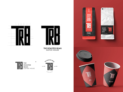 Modern & bold coffee shop brand identity design