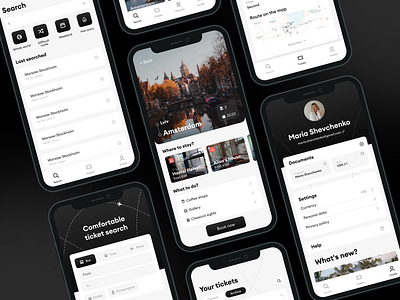 Routee. Travel app UI/UX  design concept