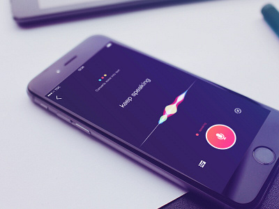 Voice Interaction chat interaction microphone siri ui voice