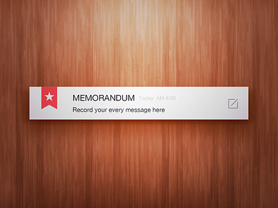 Memorandum memorandum minimal notes ui wood