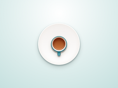 Coffee clean coffee icon light ui