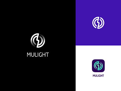 Mulight creative light logo music ray