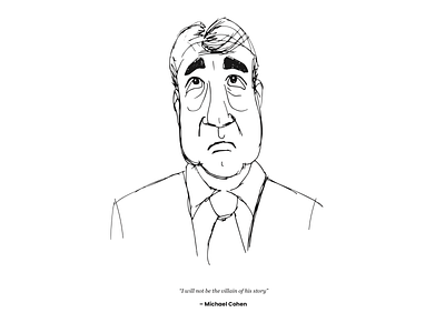 Michael Cohen caricature character cohen quick sketch testimony trump