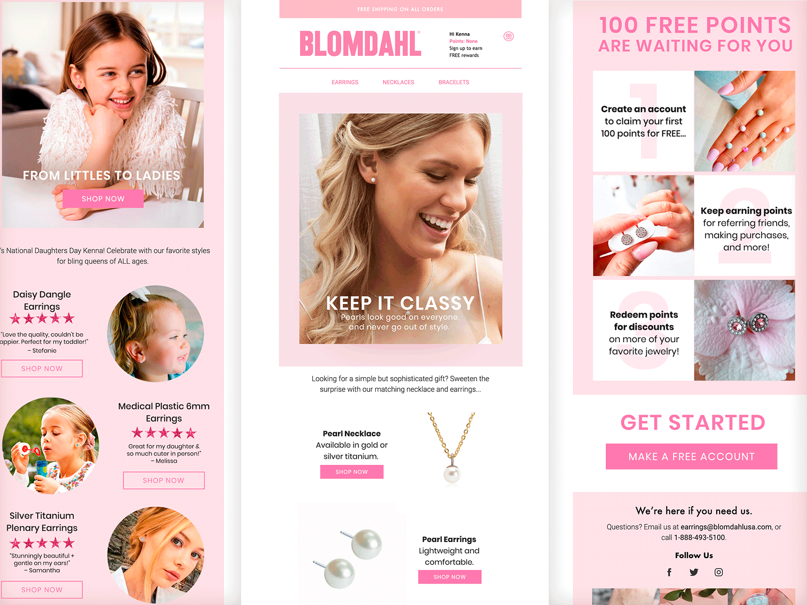 Blomdahl USA design e mail email email design gif klaviyo marketing newsletter responsive template