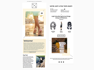 Uma Multibrand Boutique email mailchimp responsive templates