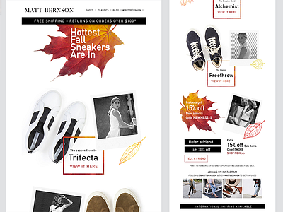 Fall e-mail campaign autumn email fall mailchimp marketing season