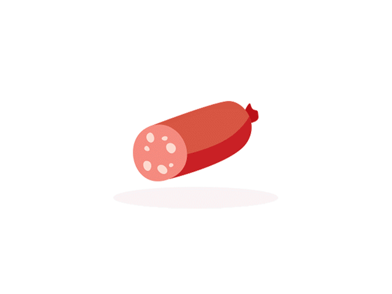 Meat Delivery on your terms. animation gif meat sausage