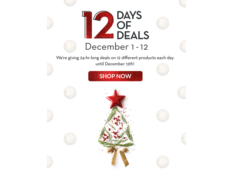 12 Days of Deal Naples Soap Co gif email deals christmas bath bombs
