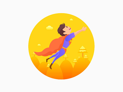 Mini Superman boy superman，app，ui web