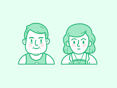 User icon -Parents app icon illustration parents，ui user