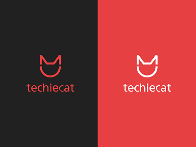 typography Logo cat logo red typography vi