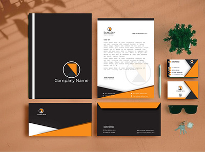 Brand item brand identity branding business card graphic design letterhead stationary