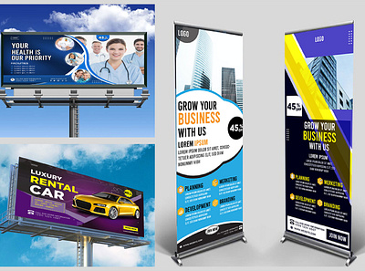 signage design 3d animation billboard branding graphic design logo outdoor design signage