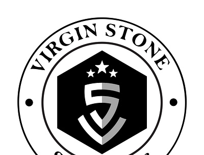 Virgin Stone branding illustration logo minimal