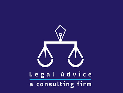 Legal Advice branding design flat illustration logo minimal