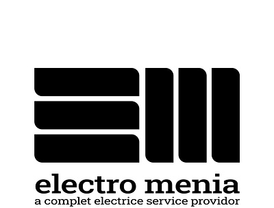 Electro menia branding design flat graphic design illustration illustrator logo minimal vector