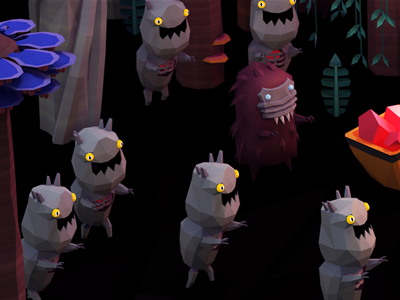 Raaaawwwwwwwrrrrr! 3d creature invasion low poly mobs monster
