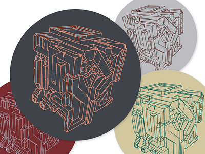 Antegods gamedev merchandise sticker wireframe